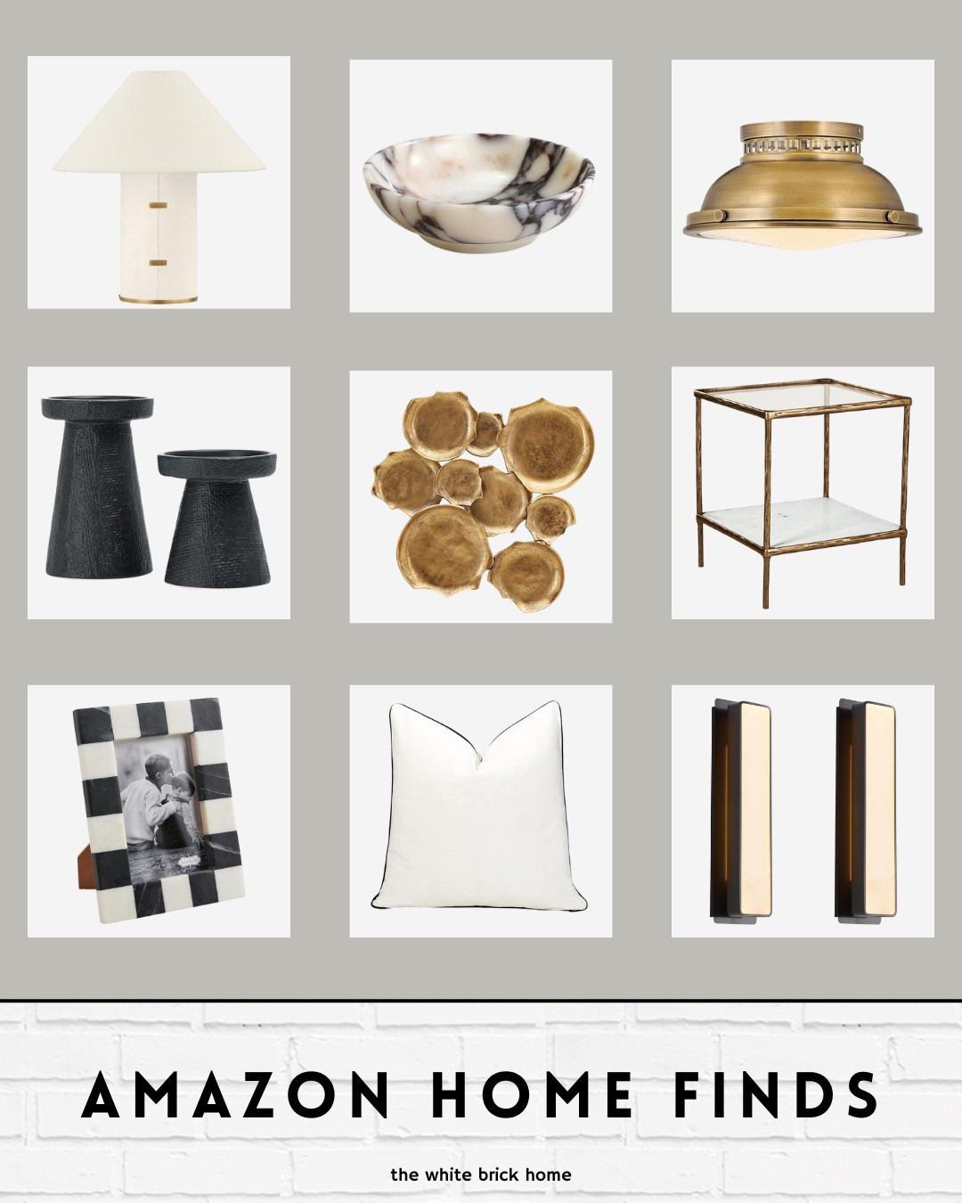 Beautiful home finds from Amazon that are elegant and modern! 

Amazon, amazon home, home decor, home accents, home accessories, marble bowl, table lamp, lamp, accent table, table, living room furniture, wall sconces, throw pillows, picture frames, candle sticks, wall decor, flush mount, brass flush mount, affordable, budget friendly, home accents from Amazon 

#LTKHome #LTKFindsUnder50 #LTKFindsUnder100