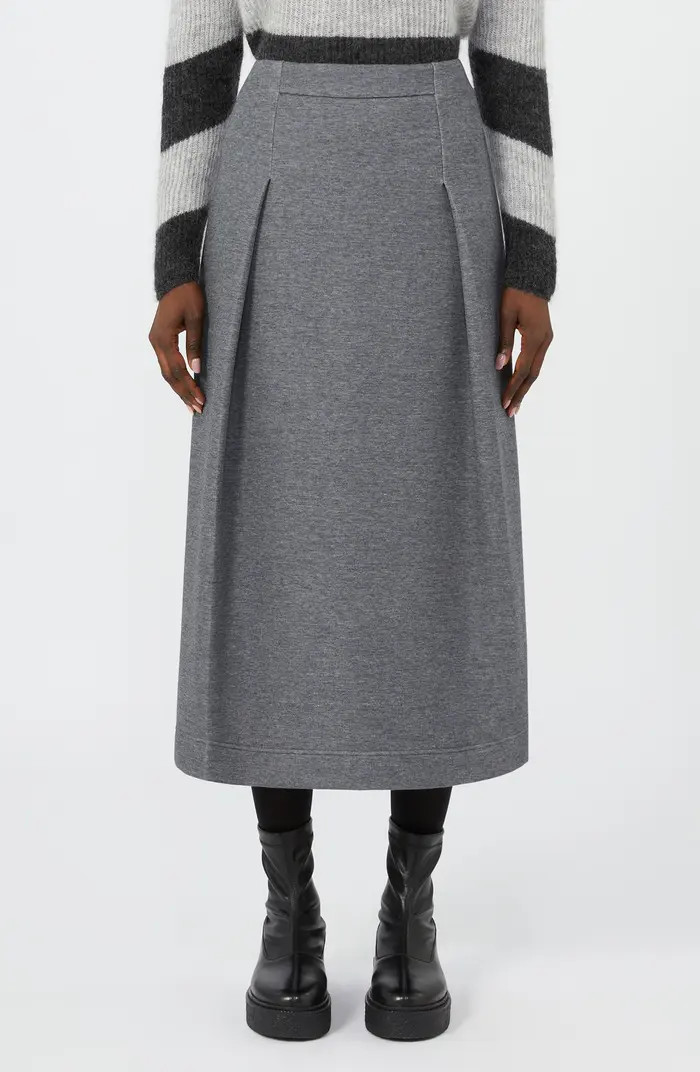 Netto Pleated Jersey Midi Skirt | Nordstrom