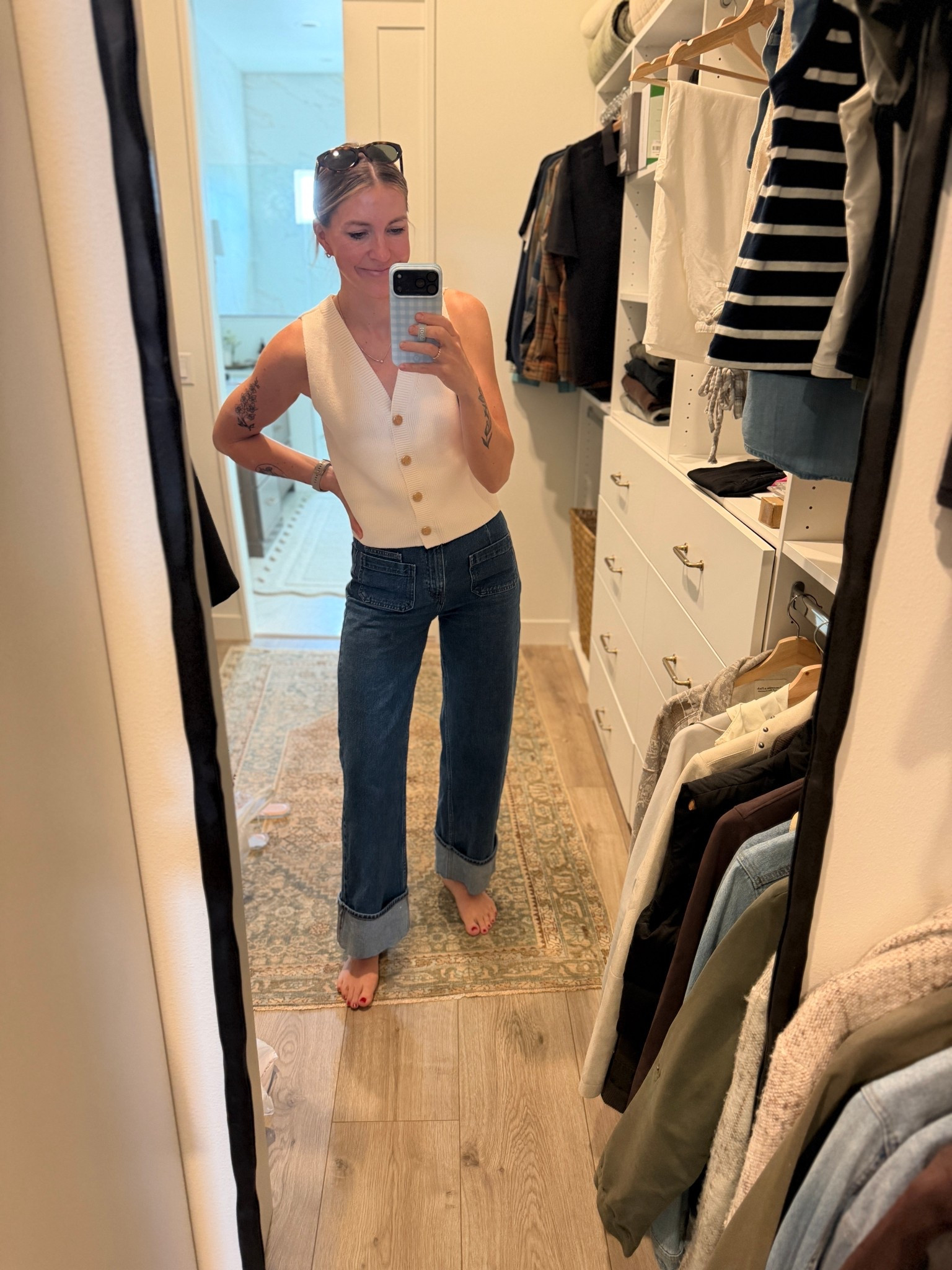 The cuff jeans I bought last week are now 30% off!

#LTKSaleAlert #LTKmomlife #LTKootd