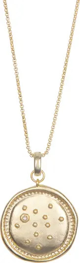 Gemini Large Coin Zodiac Necklace | Nordstrom Rack
