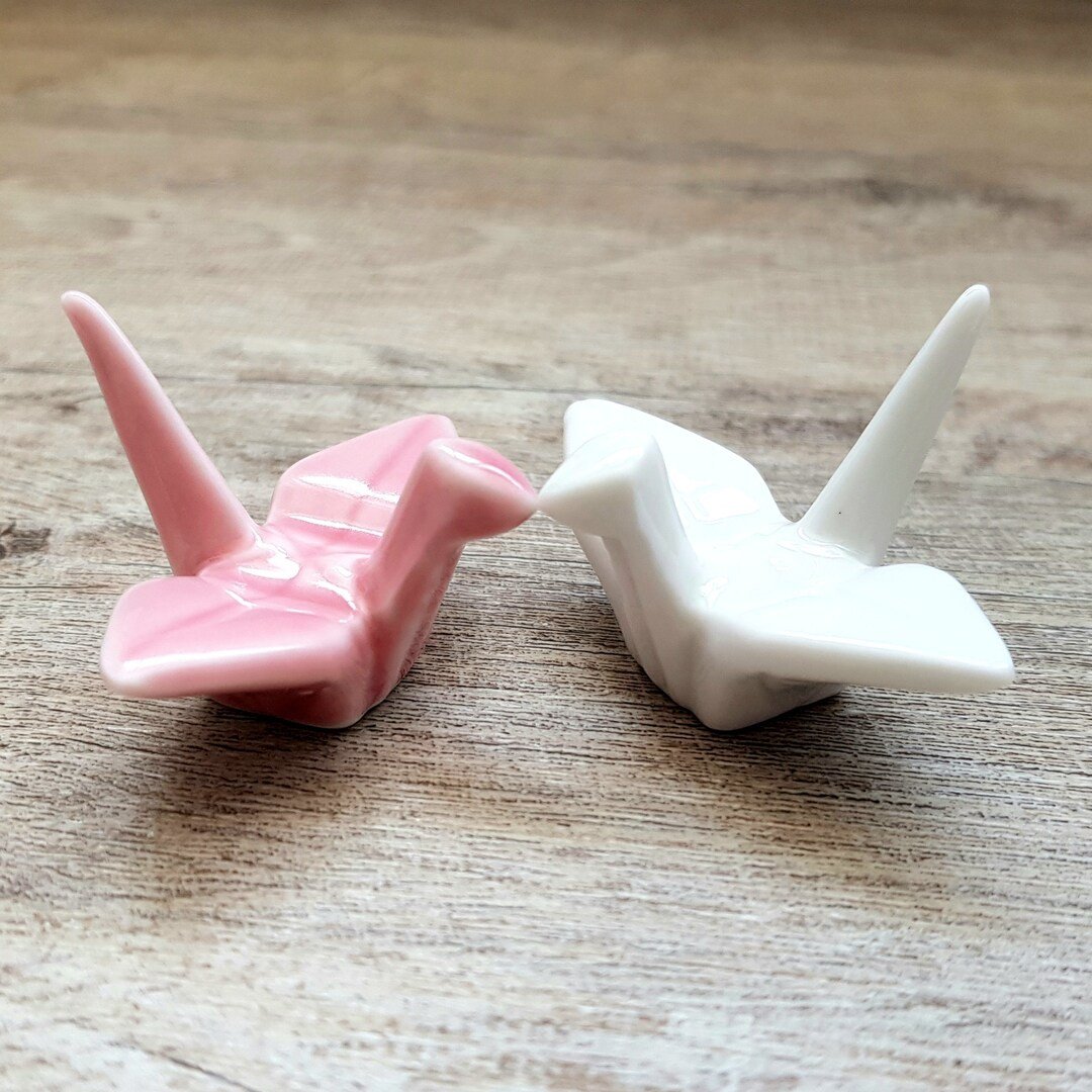 Japanese Origami Folded Crane Kawaii Brush Rest Chopstick Holder - Etsy | Etsy (US)