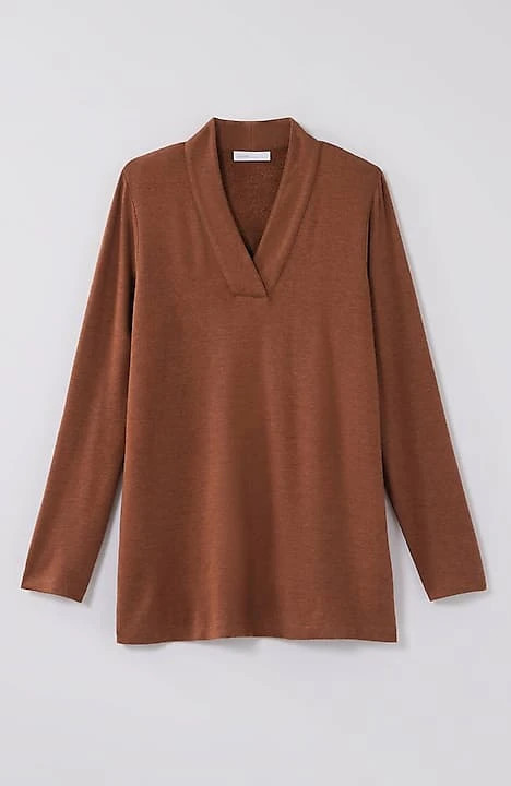 Pure Jill Tranquility Fleece V-Neck Tunic | J. Jill