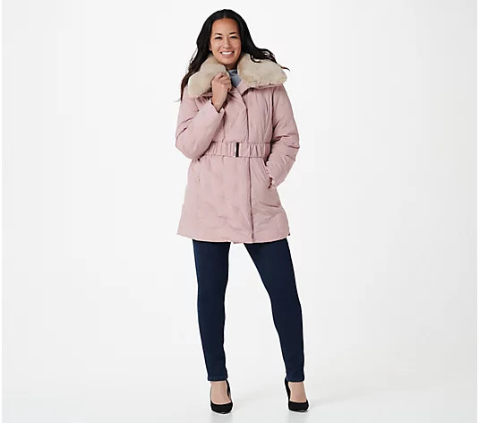 Dennis Basso Water Resistant Zip-Front Jacket with DB Quilting | QVC