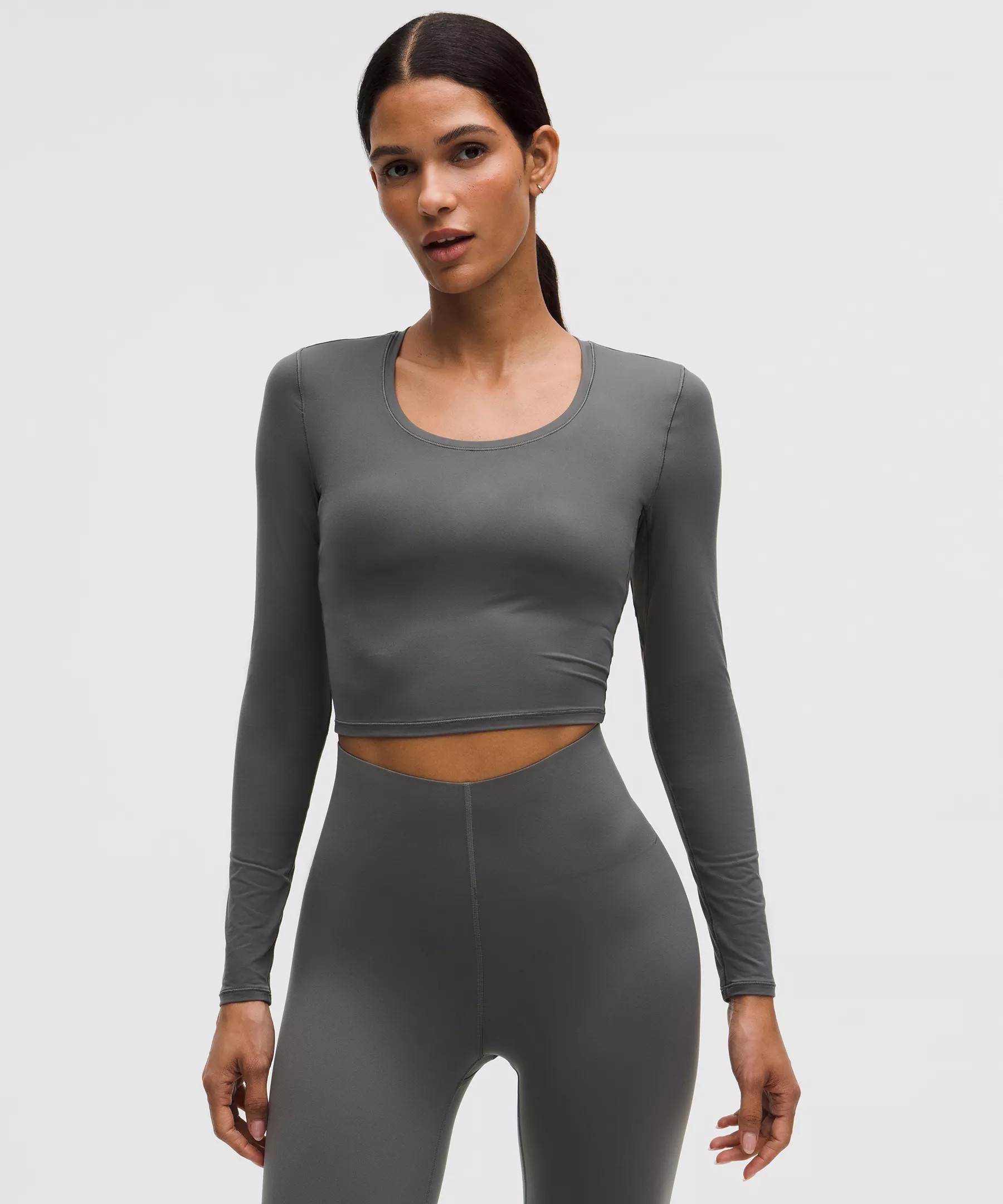 Unrestricted Power Cropped Long-Sleeve Shirt | Lululemon (US)