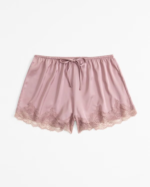 Women's Lace and Satin Sleep Short | Women's Intimates & Sleepwear | Abercrombie.com | Abercrombie & Fitch (US)