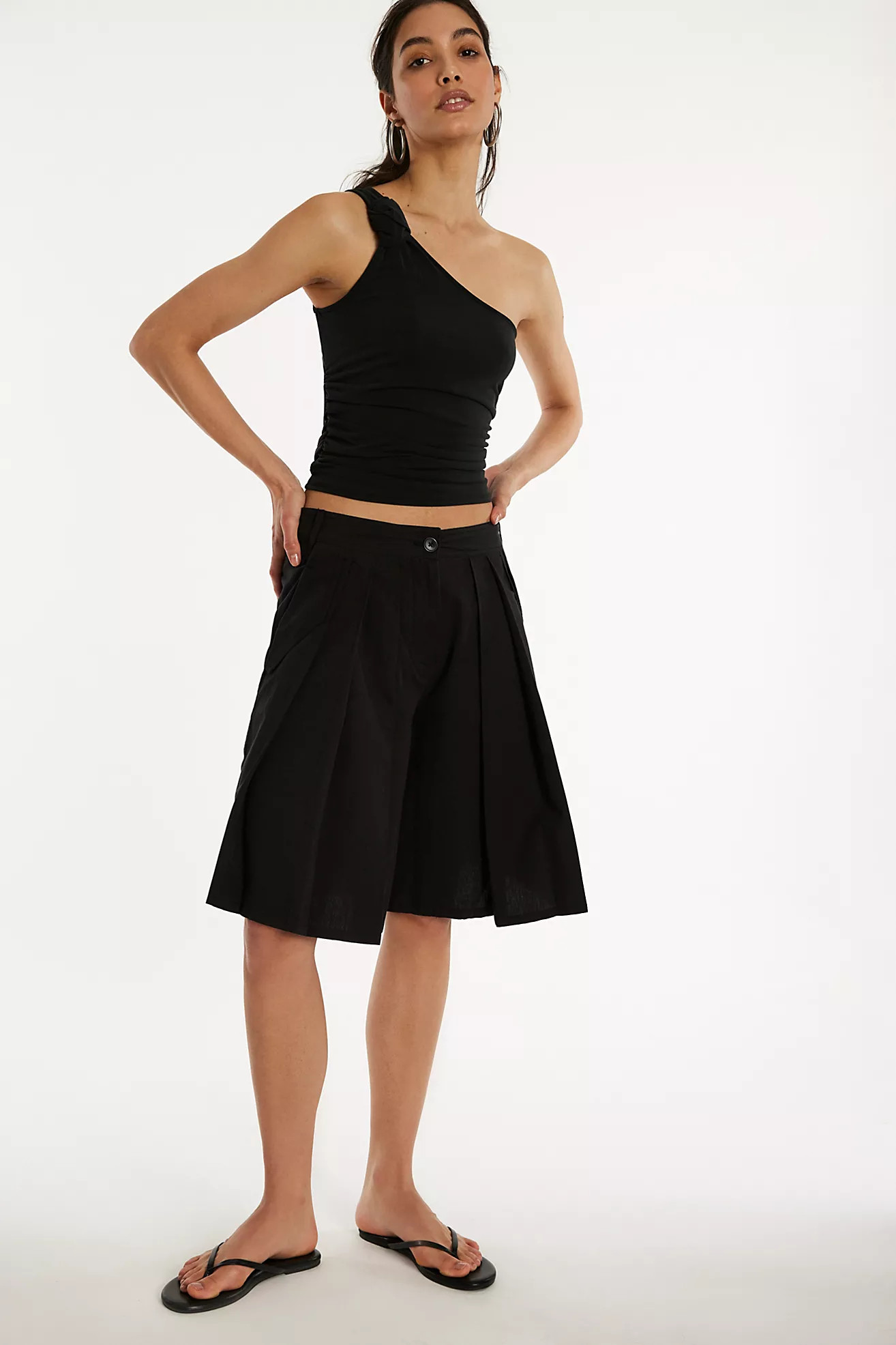 City Everly Linen Trouser Shorts | Free People (Global - UK&FR Excluded)