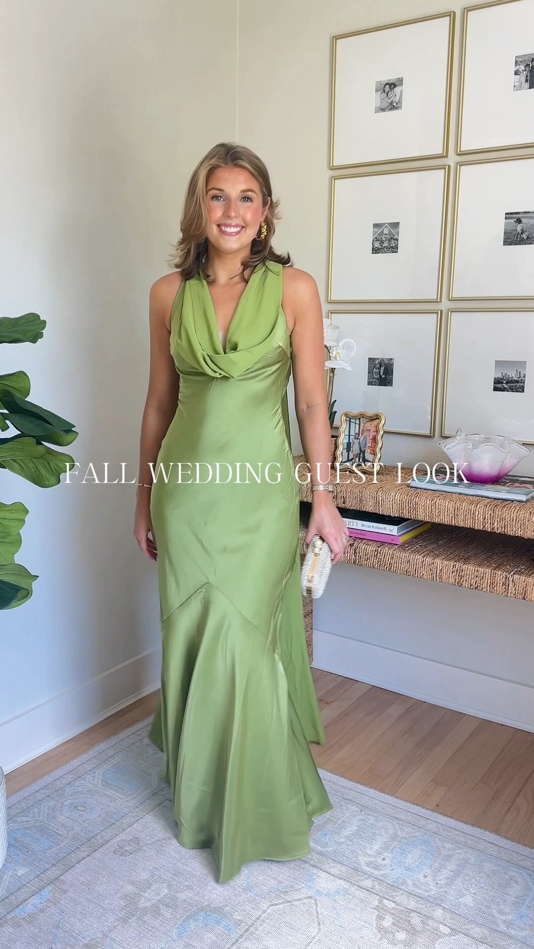 Fall wedding guest look under $200! Perfect for a formal or black tie wedding. Wearing a S