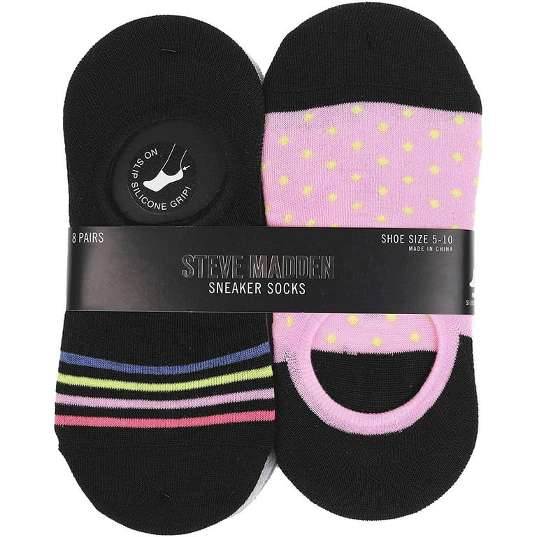 Women's No-Show Sneaker, Loafer, Shoes Liner/Footies Athletic Slip-On Socks, 8-Pack, Size 9-11 | Walmart (US)