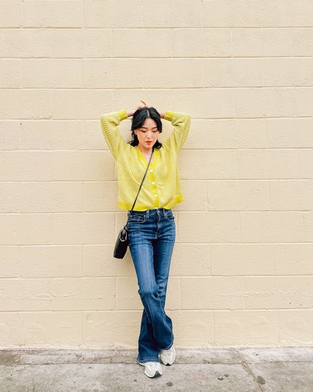 Chartreuse is my favorite unexpected pop of color for spring. I adore this cardi plus it's under $50! 🍋‍🟩🍐🍈🥎🦜

Also these might be the best kids sneakers I’ve tried if you fit small shoe sizes. They look just like the adult version and so lightweight and comfy!

#LTKStyleTip #LTKFindsUnder50 #LTKSeasonal