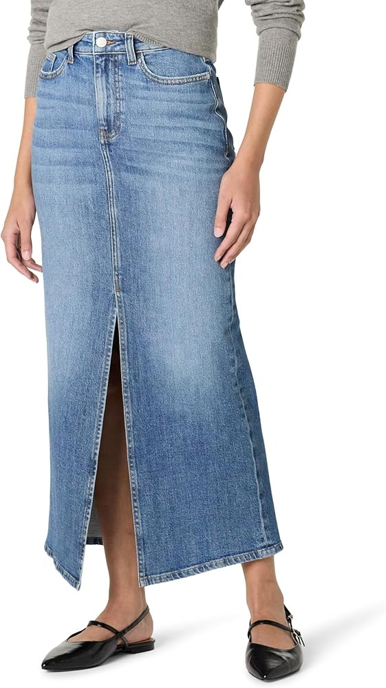 The Drop Women's Rylie Maxi Denim Skirt with Front Slit | Amazon (US)