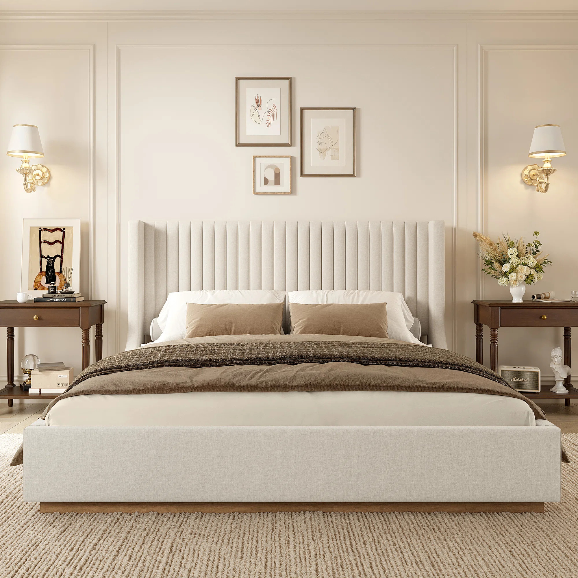 Buzio Upholstered Wood Base Bed | Wayfair North America