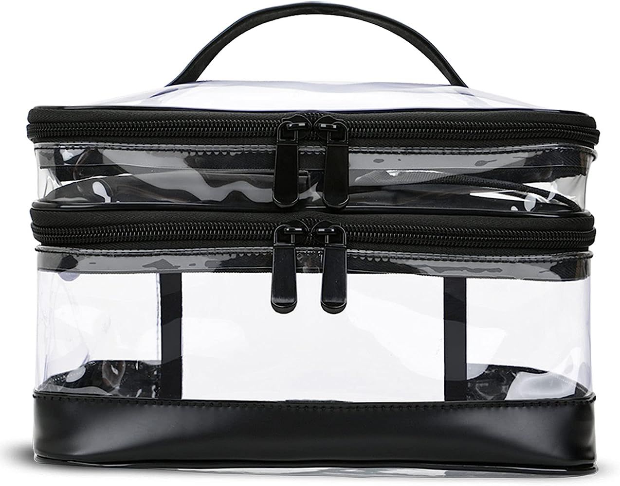 KIPBELIF Clear Makeup Bag Organizer - Multifunction Large Waterproof Portable Travel Makeup Cosmetic | Amazon (US)
