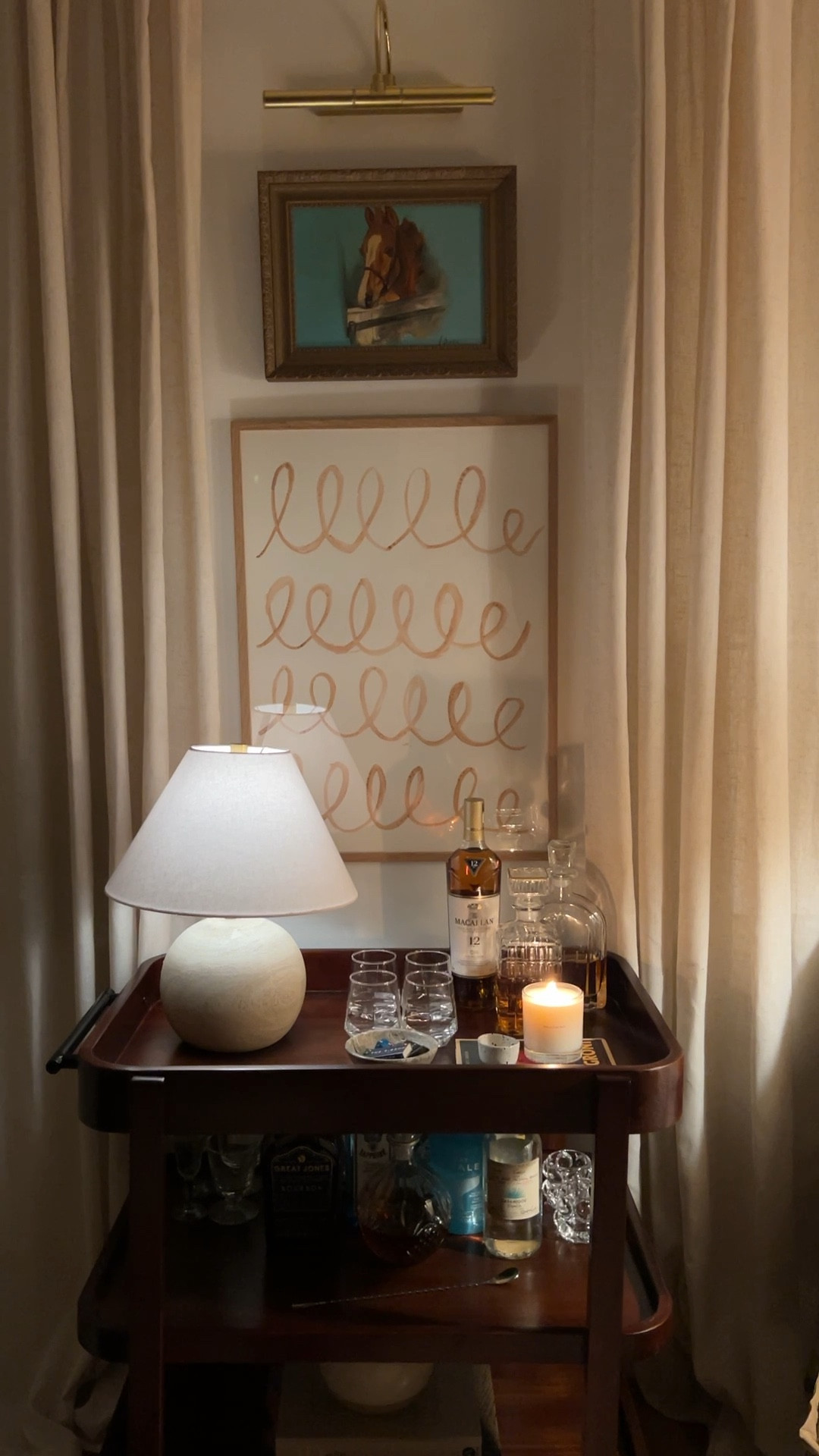 Cozy at- home bar situation 🤎 

#LTKfindsunder100 #LTKfindsunder50 #LTKhome