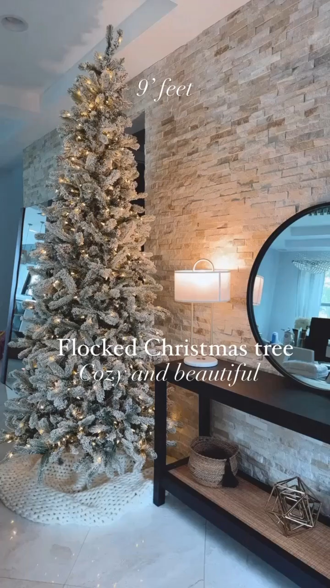 9 feet cozy and gorgeous flocked Christmas tree



#LTKHome #LTKHoliday #LTKU