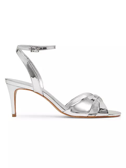 Hilda 65MM Metallic Leather Sandals | Saks Fifth Avenue