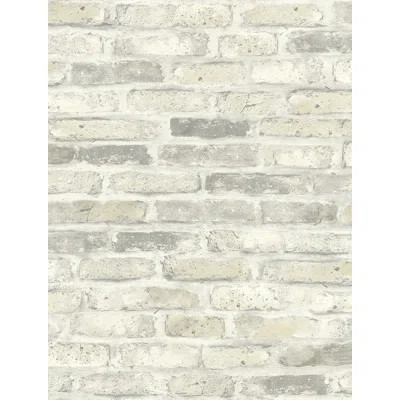 Paquin Vintage Brick Wallpaper Roll Williston Forge Color: Gray, Size: 32.8' L x 20.5" W | Wayfair North America