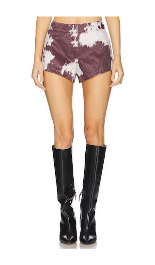 Helsa Micro Shorts in Cow | Revolve Clothing (Global)