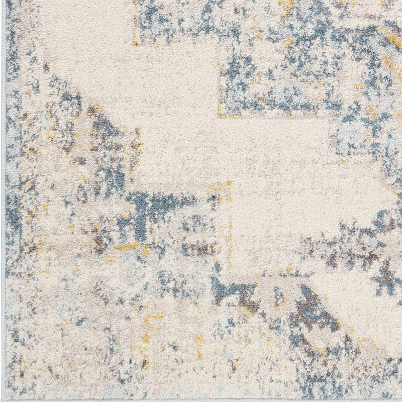Walker Distressed Oriental Bright Yellow Area Rug | Wayfair North America