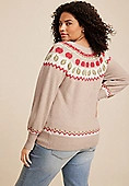 Plus Size Apple Fair Isle Sweater | Maurices