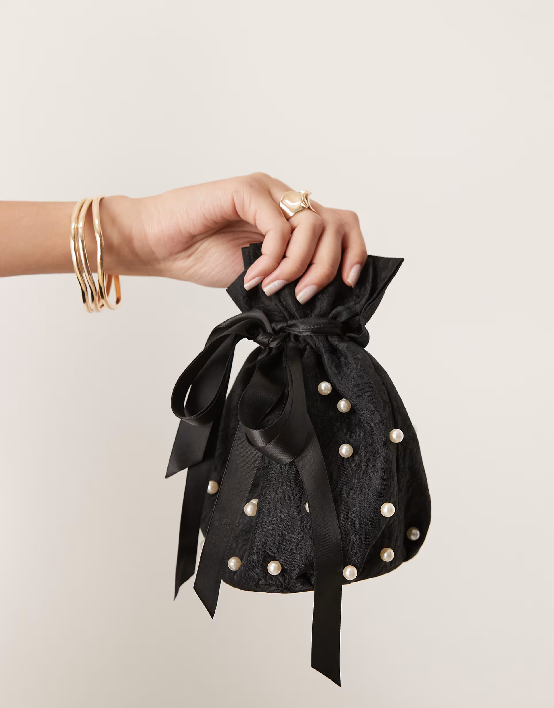 Dream Sister Jane pearl handle bag in black | ASOS | ASOS (Global)