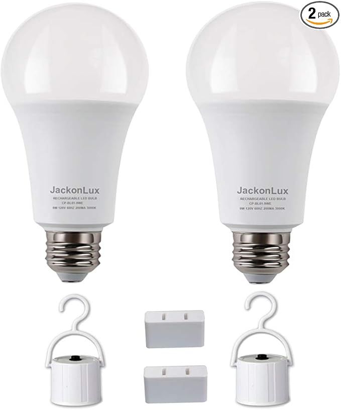 Rechargeable Emergency LED Bulb JackonLux Multi-Function Battery Backup Emergency Light For Power... | Amazon (US)
