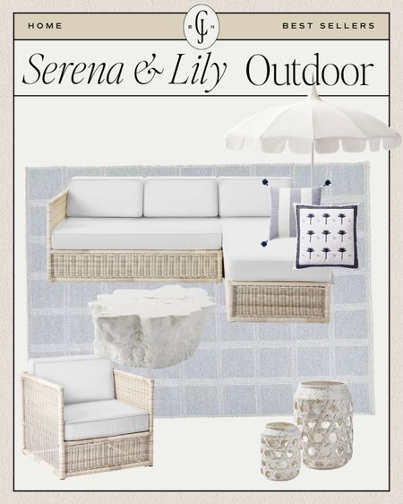 Classic Serena & Lily outdoor furniture !