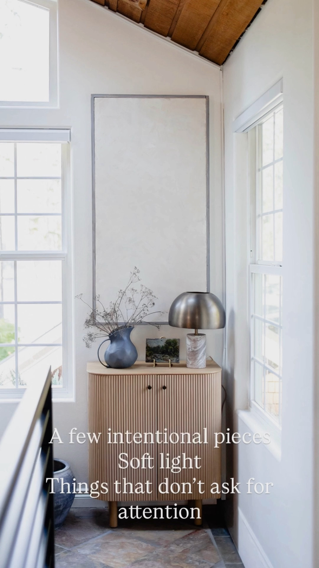 Simple, timeless home staples that make a space feel calm and finished.
Linking the cabinet, lamp, easel, and pitcher I use here — all easy pieces that work year-round.

#LTKHome