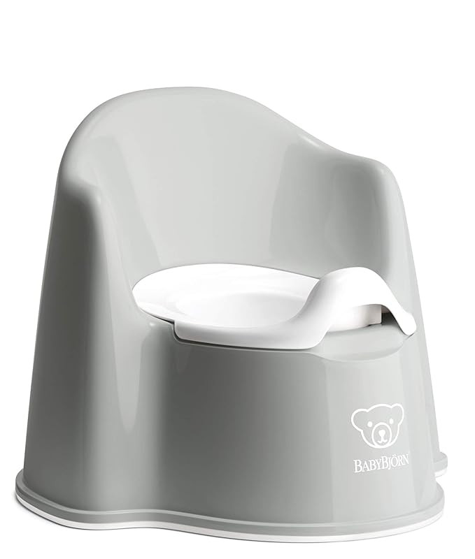 BabyBjörn Potty Chair, Gray/White Potty Training Toilet, Easy-to-Clean, Removable Inner Potty, N... | Amazon (US)