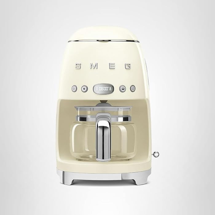 Smeg 50's Retro Style Aesthetic Drip Coffee Machine with 10 Cup Glass Carafe, Auto Start Feature,... | Amazon (US)