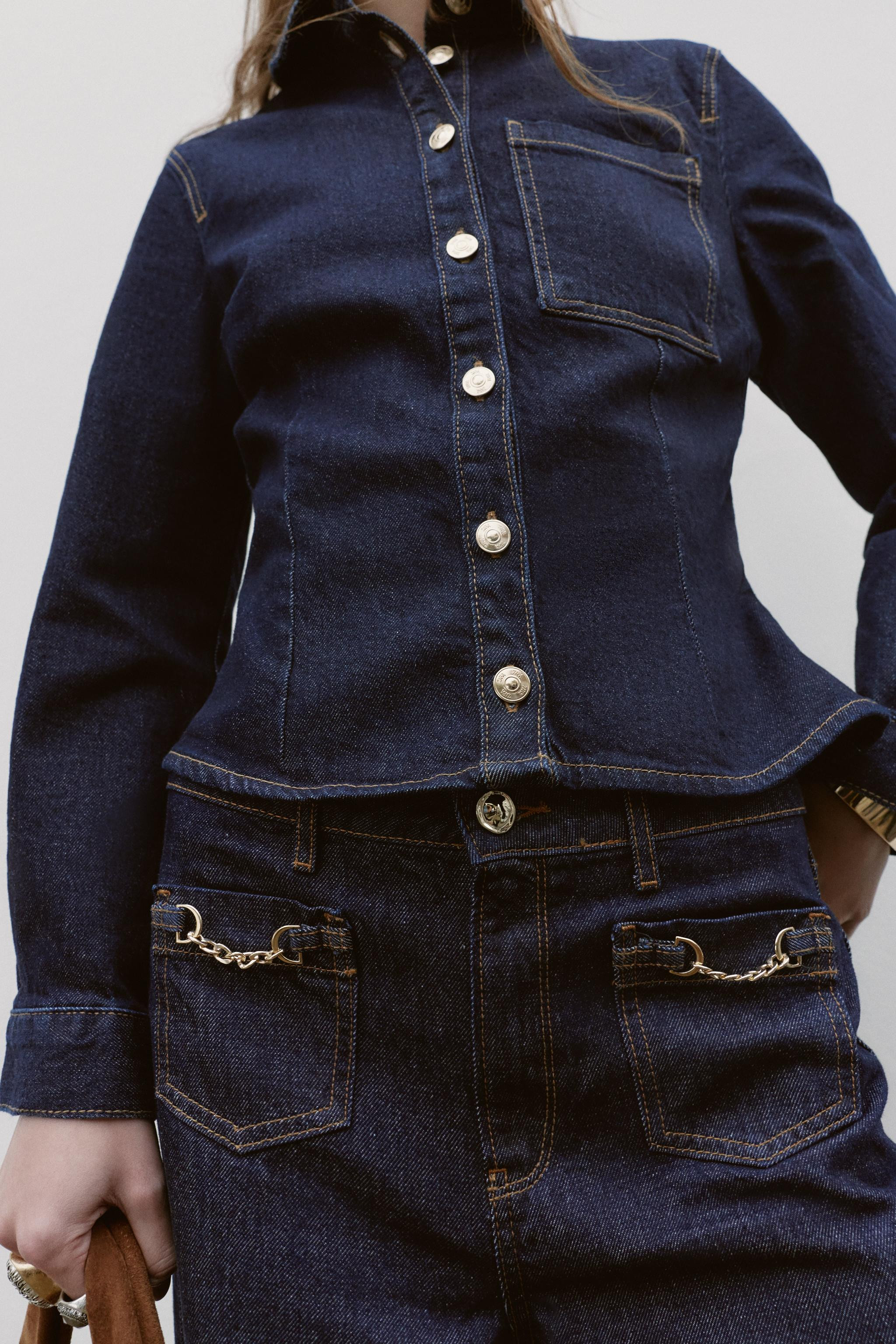 Z1975 WIDE LEG MID-RISE CHAIN JEANS | Zara US