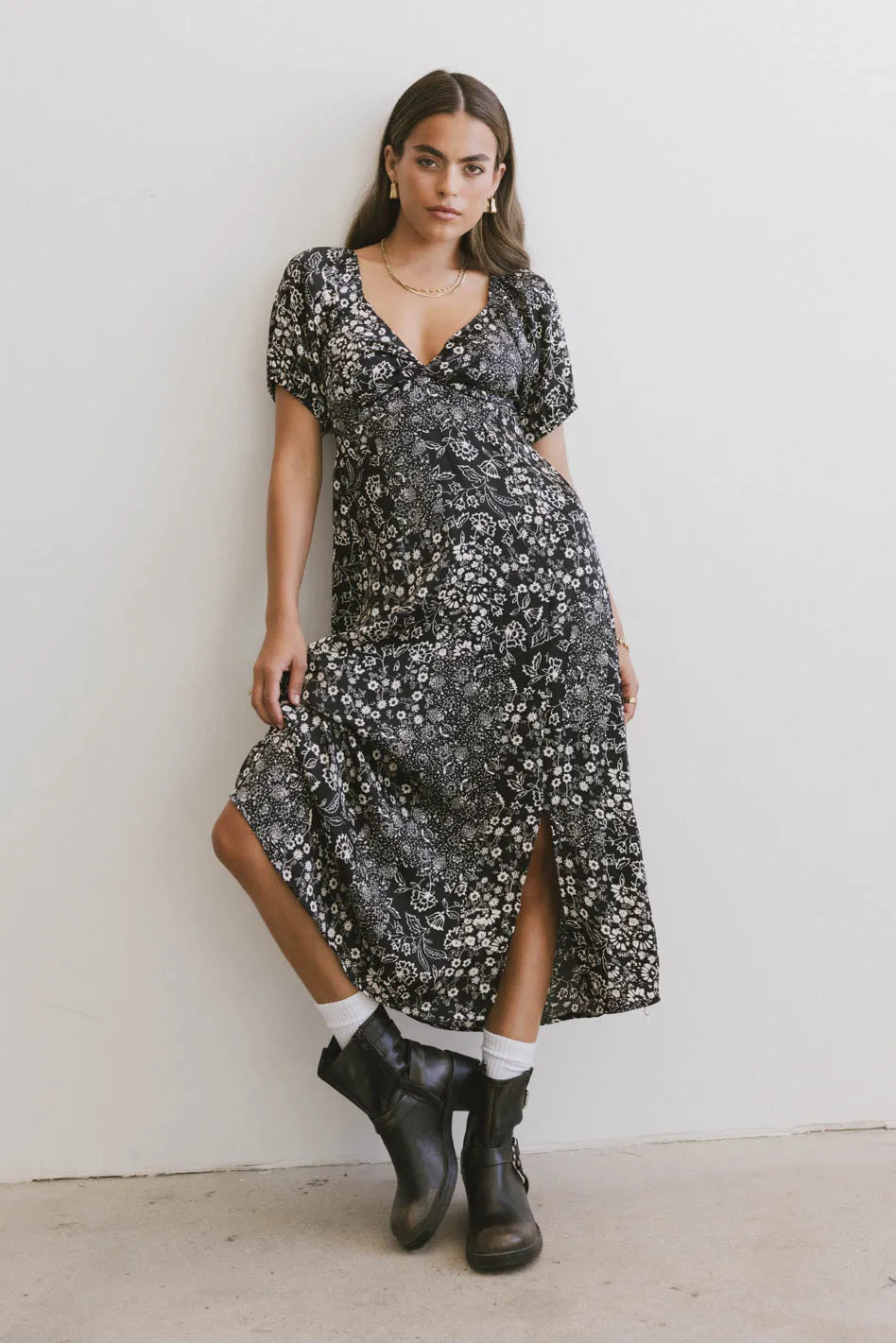 Brynn Floral Midi Dress | Böhme US