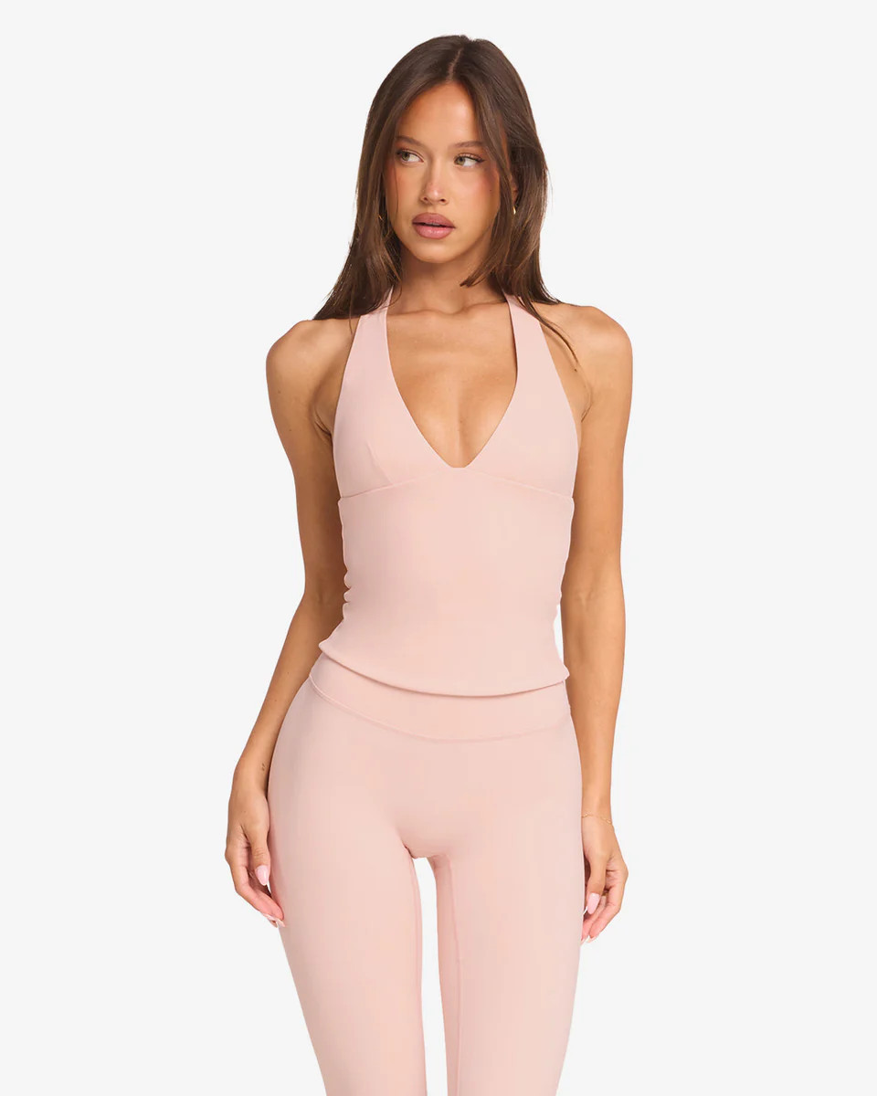Freedom Halter Tank | Blush | Crop Shop Boutique US