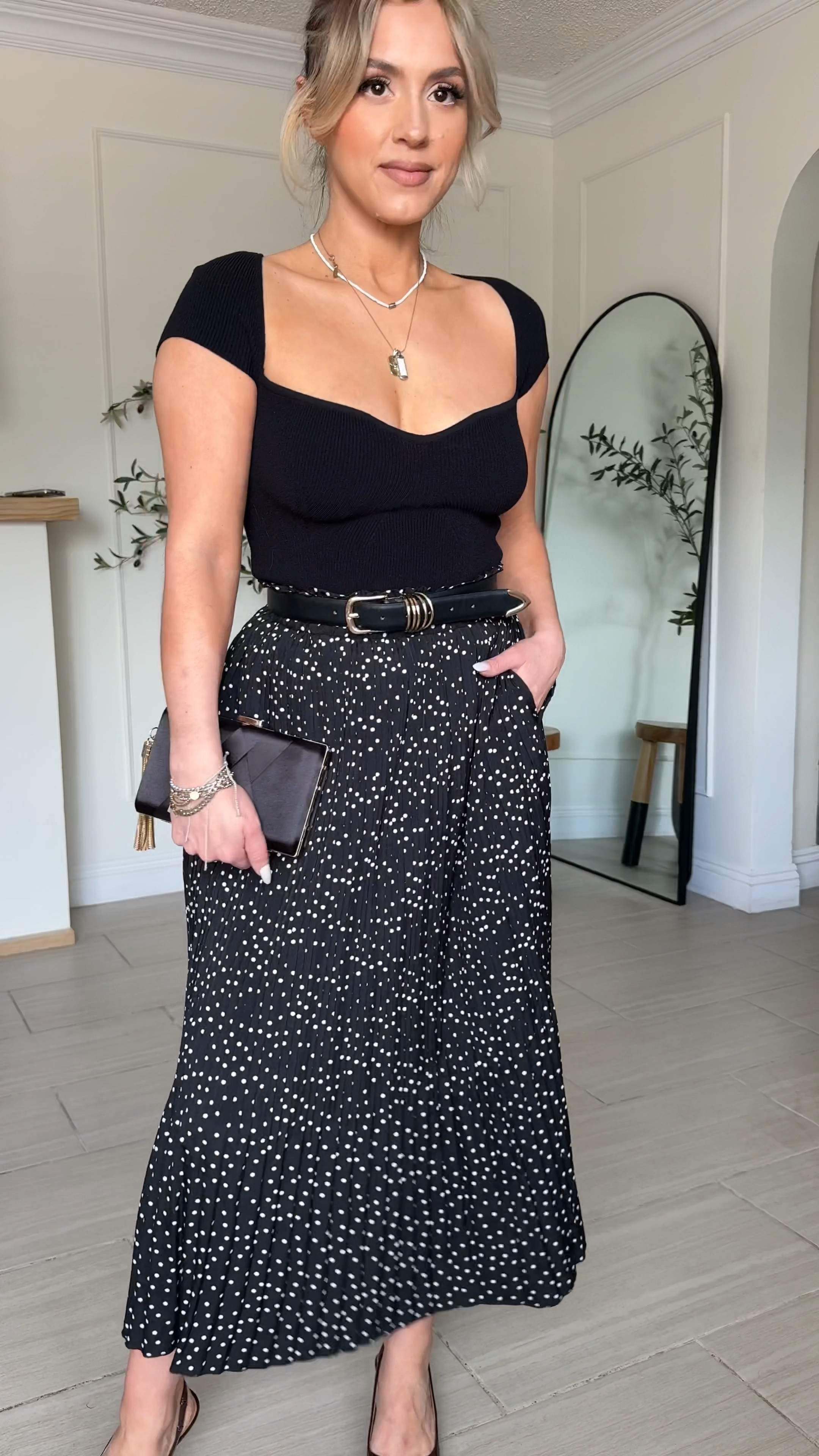 Day 3 of Thanksgiving Outfits! 

Wearing this top in a size small. I’m only wearing pasties but I linked one of my favorite strapless bras if you have bigger boobies (I’m 34C) or just want that support. I own this bra and it’s freekin amazing. 

Skirt is flowy | elastic waistband | functional pockets | wearing size small

The shoes are so comfyyyyy

#LTKCyberWeek #LTKU #LTKHoliday