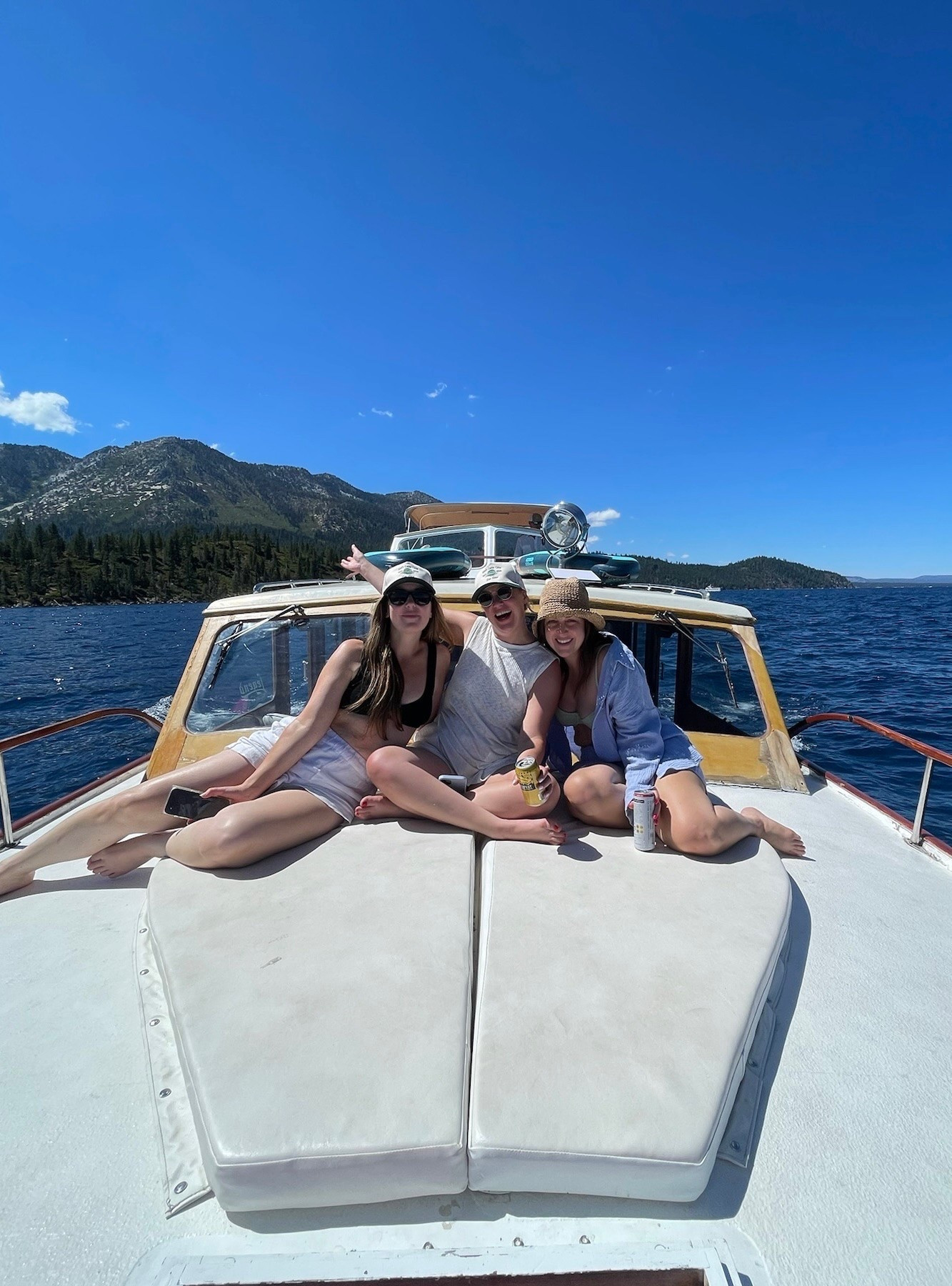 Boat day in Lake Tahoe wearing custom bachelorette party hats from @Etsy

#LTKSwim #LTKTravel #LTKSeasonal