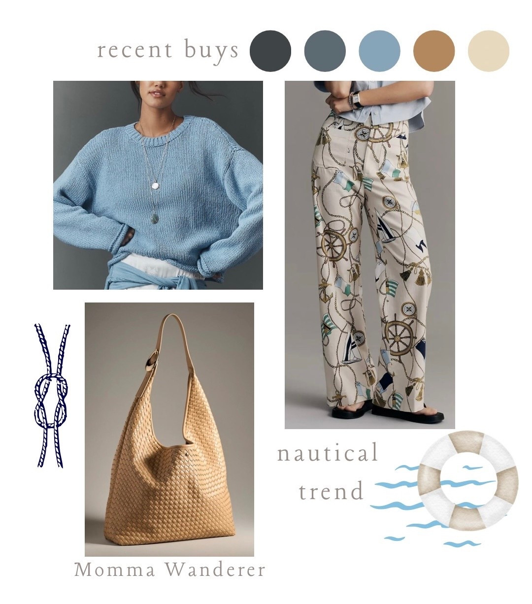 Recent purchases, spring trend, nautical aesthetic. 
I’m going on a cruise this year and jumping all in with my nautical vibes. 

#LTKSeasonal #LTKTravel