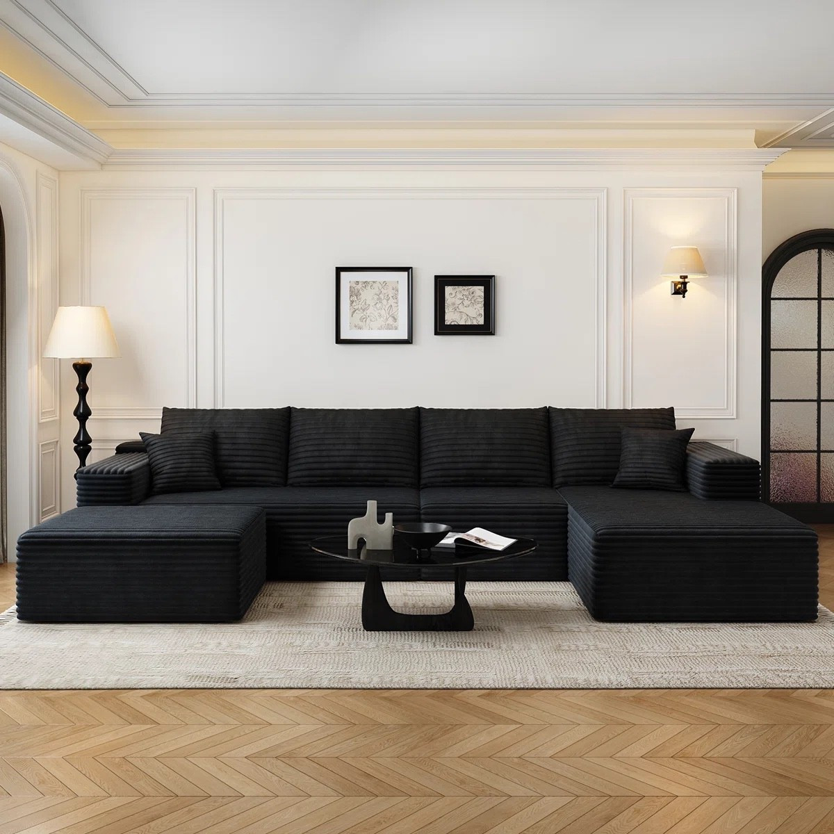Simonsen 135.4"Cloud Modular Sectional Couch with 1 Ottoman,Modern Minimalist Upholstered Couches, Comfort U Shaped Sofa for Living Room,Deep Seat Corner Couch,No Assembly Required

#LTKdayinmylife #LTKstorytime #LTKselfcare