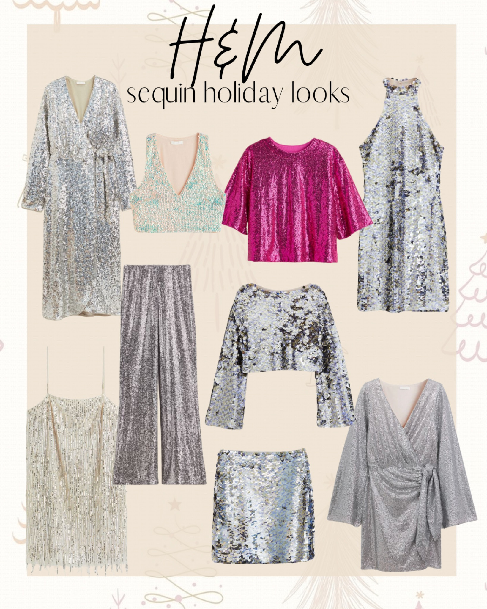 H&M holiday sequin looks


Sequins, sequin outfits, holiday look, holiday outfits, H&M sequins, sequin dress, sequin top, sequin skirt, sequin pants

#LTKHoliday #LTKSeasonal #LTKunder50
