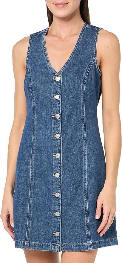 womens Thora Denim Mini Dress | Amazon (US)