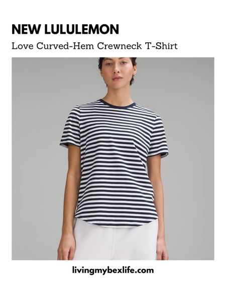 New lululemon cotton basic tee ⚓️ Love Curved Hem Crewneck T-Shirt

Best simple tee shirt, capsule wardrobe, spring outfit, summer outfit, travel outfit 

#LTKworkwear #LTKtravel #LTKfindsunder50