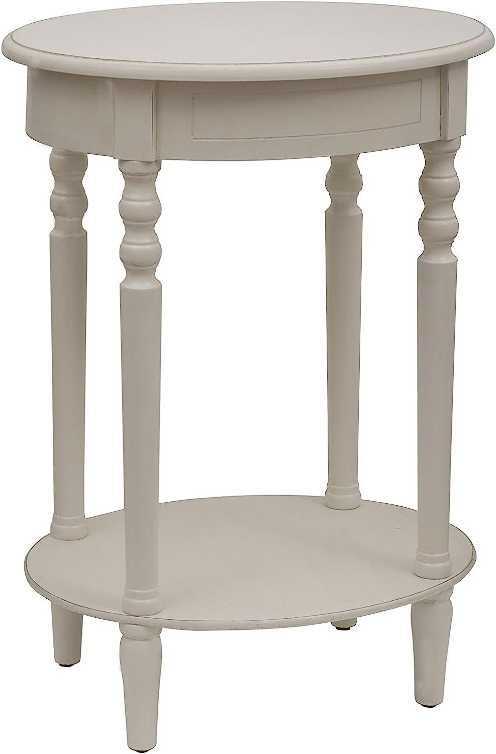 Décor Therapy, Antique White Decor Therapy Simplify Oval Accent Table, (FR1473), 18.31 in x 22.05 in | Amazon (US)
