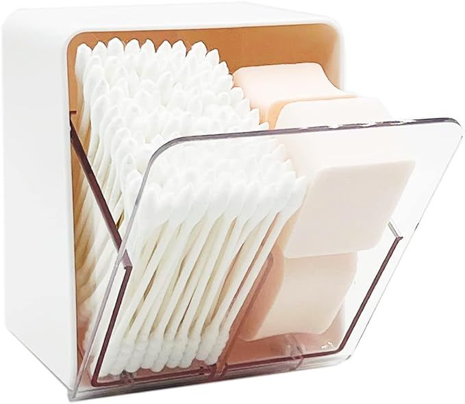 MIYACA QTip Holder Canisters for Cotton Balls, Swabs, Rounds, Floss, Dispenser Container Box with... | Amazon (US)