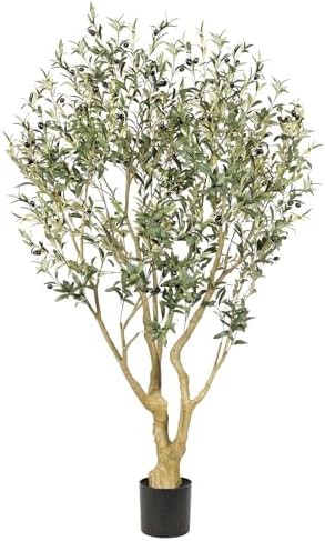 Realead 6ft Olive Trees Artificial Indoor - Large Faux Olive Tree with Realistic Leaves and Olive... | Amazon (US)
