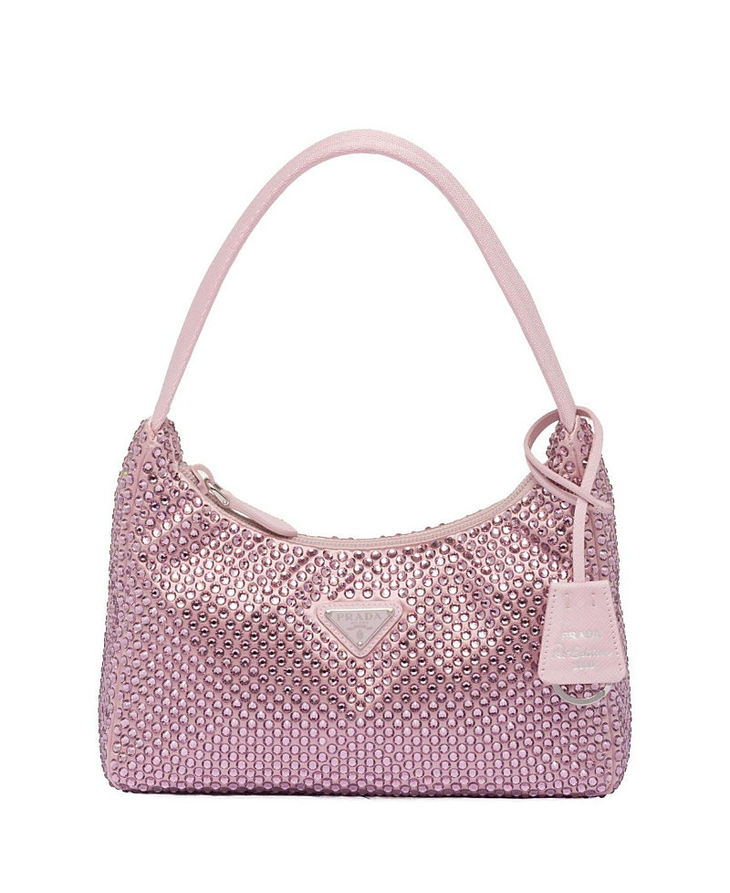 Prada Re-Edition Satin Mini-Bag with Crystals | Bloomingdale's (US)