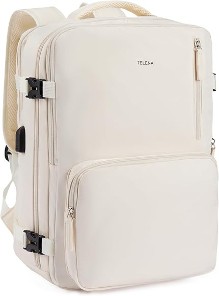 Telena Travel Backpack for Women Large Carry On Backpack Airline Approved Personal Item Backpack wit | Amazon (US)