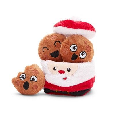 BARK Christmas Cookie Jar Dog Toy - Santa's Jolly Cookies | Target