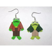 Frog & Toad Earrings, Frog Earrings, Toad Earrings, School Teacher Earrings, Librarian Earrings, Teacher Gift, Teacher Earrings | Etsy (US)
