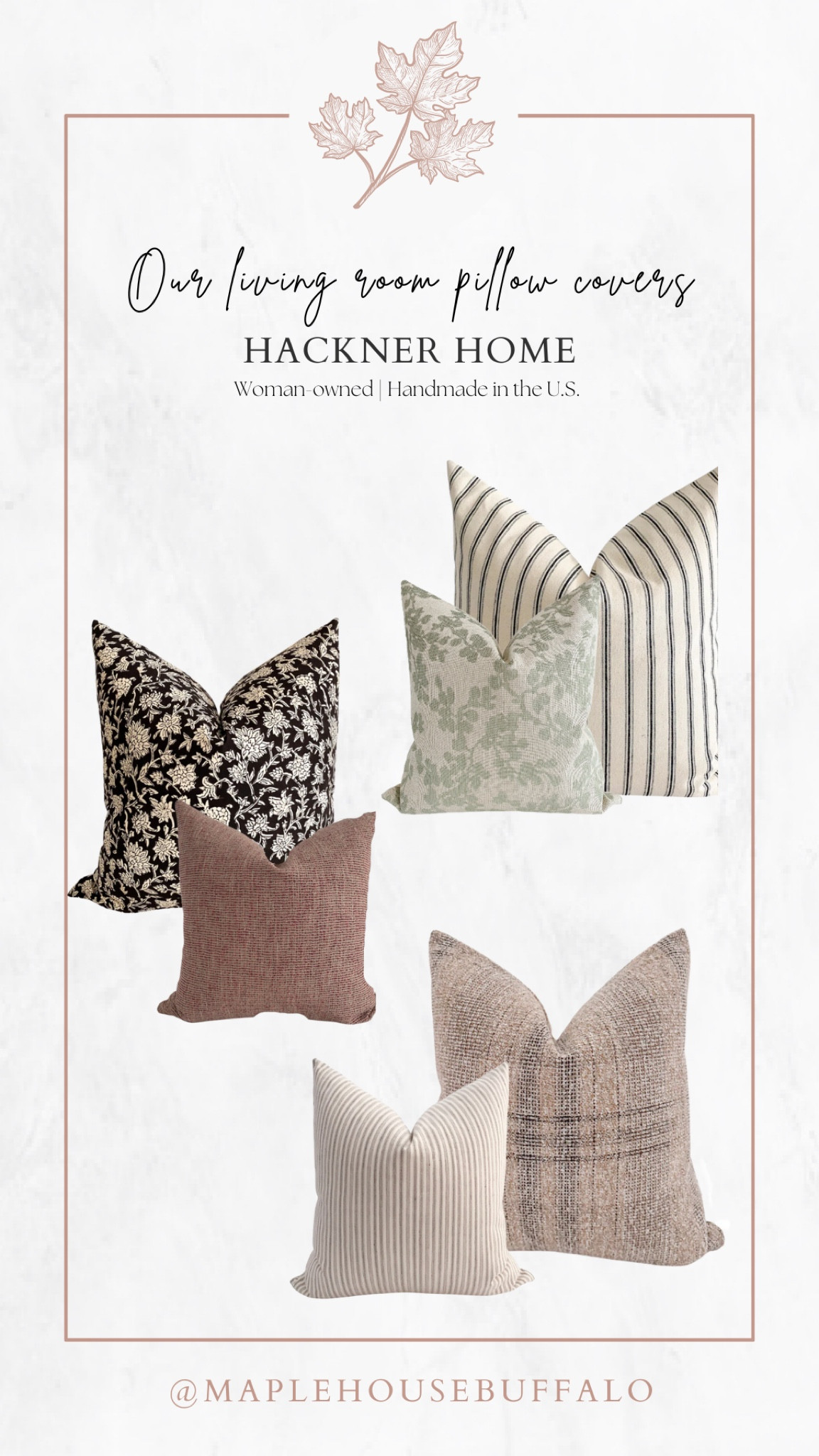 So excited to collaborate with Hackner Home as part of my living room refresh! HH is a small, woman-owned business with a stunning, handmade pillow collection (among other beautifully curated home decor items)! I love using throw pillows to incorporate color and this collection I curated does just that!

#LTKstyletip #LTKSeasonal #LTKhome