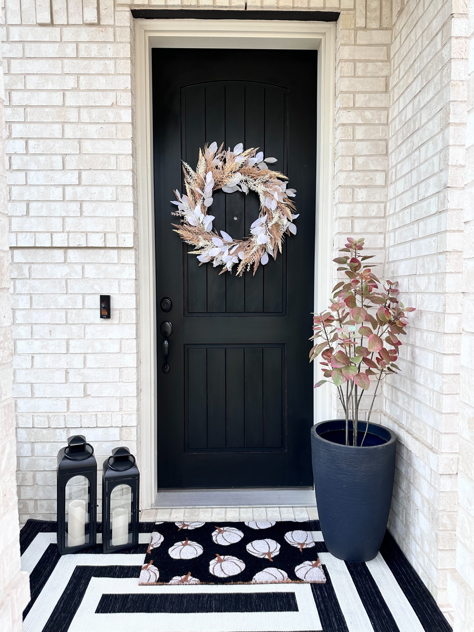 Fall front porch decor. This is not completed, adding mums and pumpkins once temps start going down but linking the rest before they sell out. 

#LTKHalloween #LTKSeasonal #LTKhome