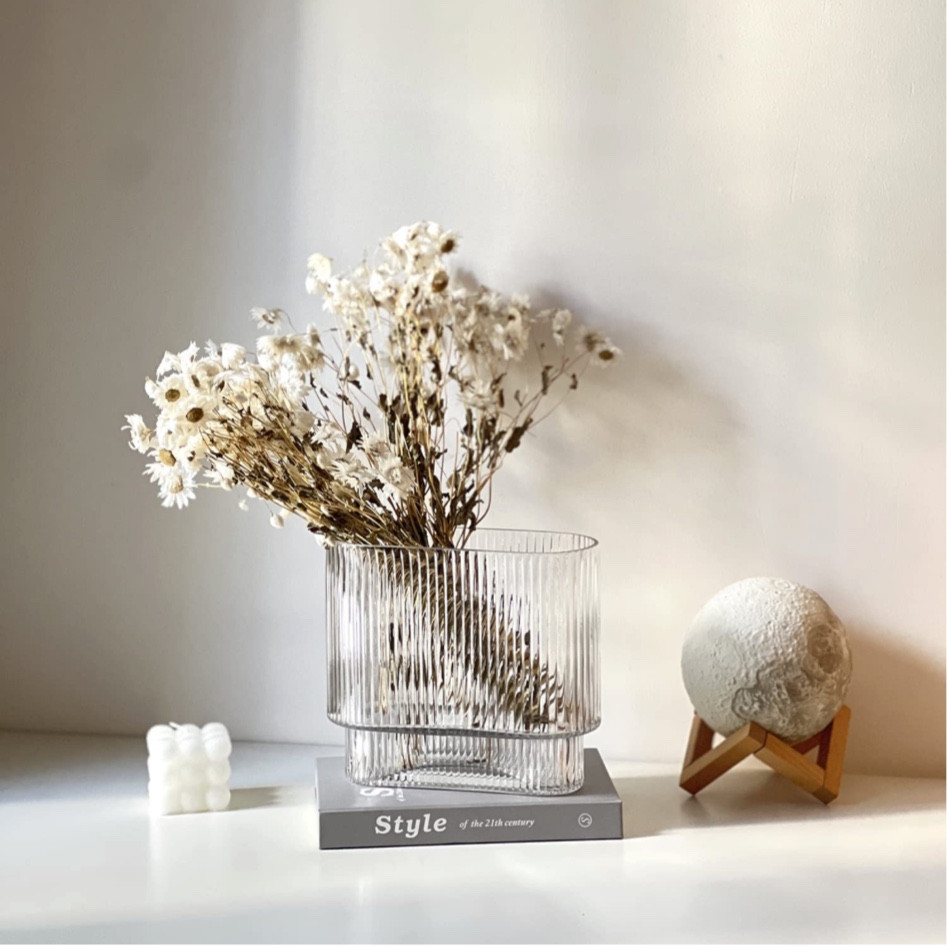 Perfect ribbed glass vase 
Vase 
Flower vase
Home decor 
Bedroom 
Living room 
House 
Flowers 
Candles 

#LTKhome #LTKFind #LTKunder50