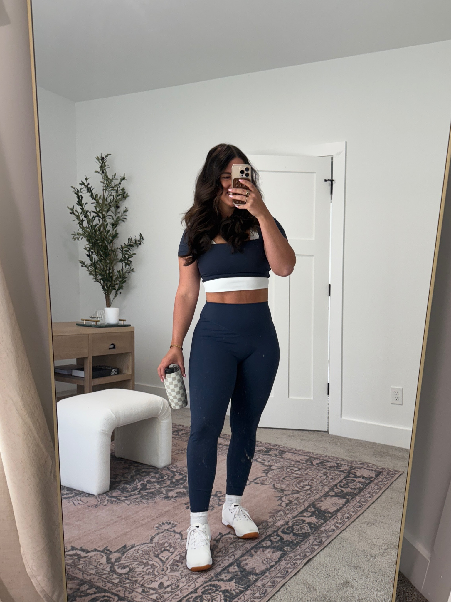 Today’s workout outfit! Amazon set & favorite lifting shoes 